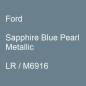 Preview: Ford, Sapphire Blue Pearl Metallic, LR / M6916.